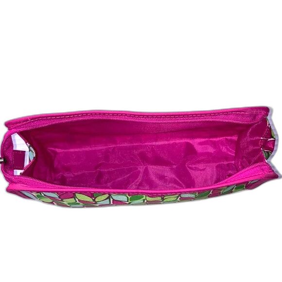 TRINA TURK Clinique Collab Cosmetic Makeup Zipper Travel Bag 10 x 7 x 2.75 in - Picture 6 of 12